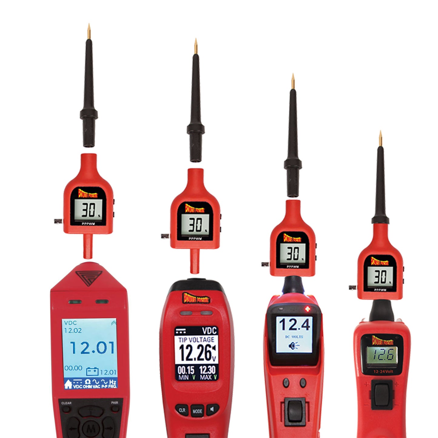 Power Probe TIPS KIT: Amp Tip, PWM Tip, and 5 Volt Adapter