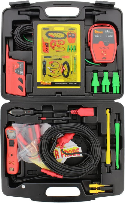 Power Probe 3 tester, ECT3000 transmitter and receiver with the adapter set