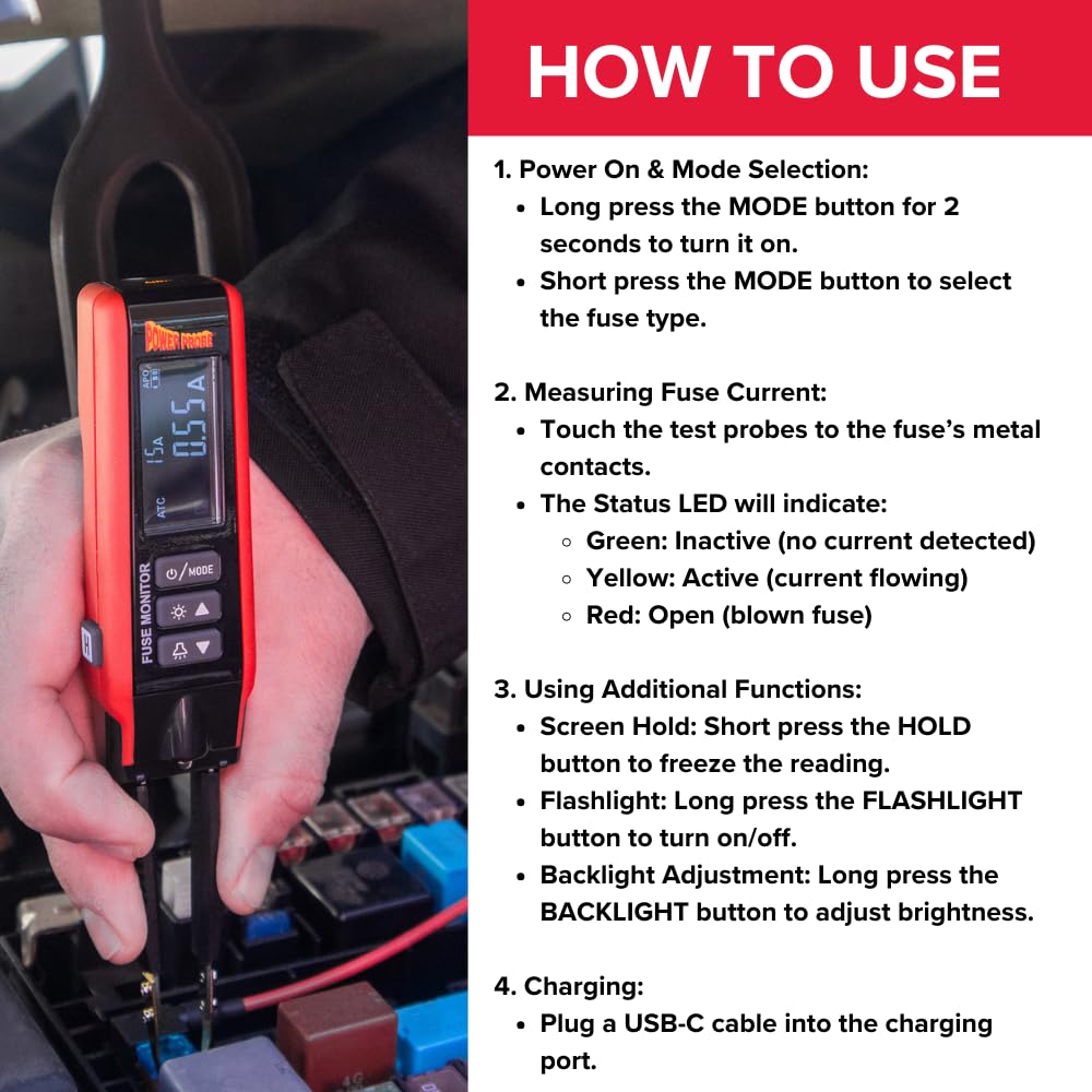 Power Probe PPDRAW and PPFUSE Parasitic Draw Kit