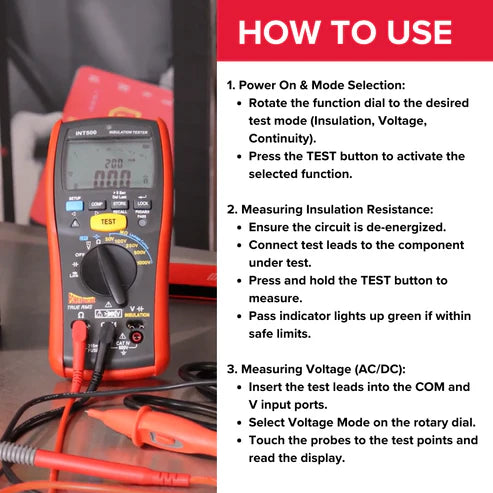 Power Probe INT500 Insulation Tester