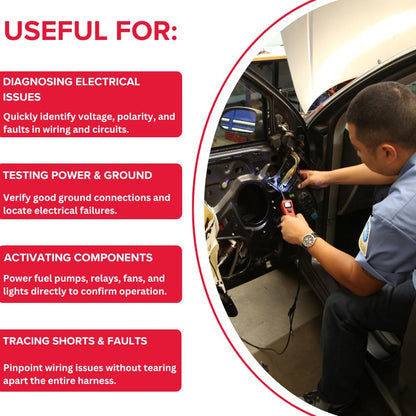 Power Probe 3 in use diagnosing a 12V automotive circuit