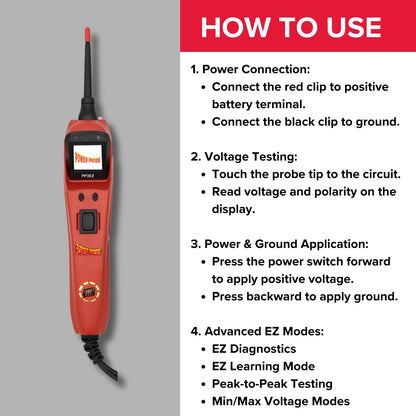 Circuit Tester PP3EZ with learning mode and diagnostics mode