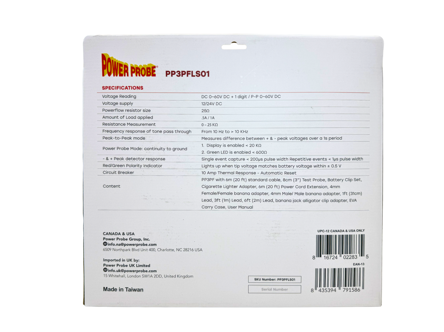 Power Probe 3 PowerFlow PP3PFLS01 Master Lead Kit