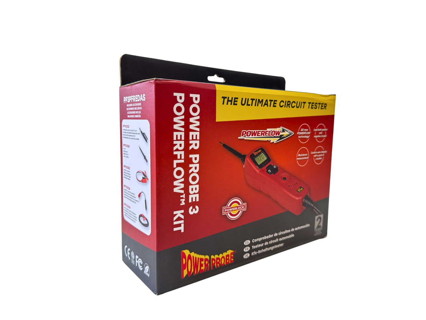 Power Probe 3 PowerFlow PP3PFREDAS Tester Kit + Case
