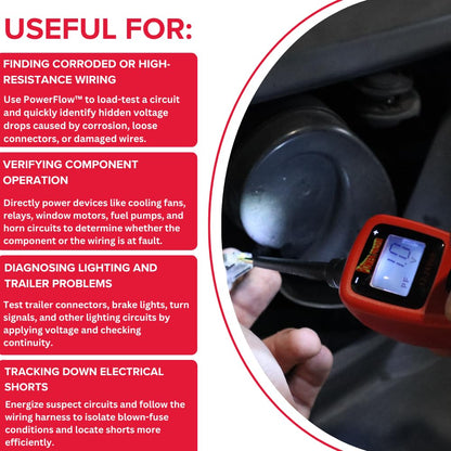 Power Probe 3 PowerFlow PP3PFRED Circuit Tester
