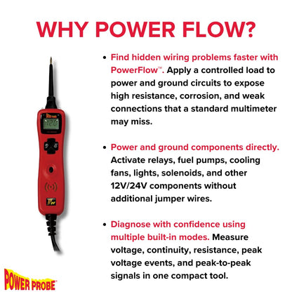 Power Probe 3 PowerFlow PP3PFRED Circuit Tester