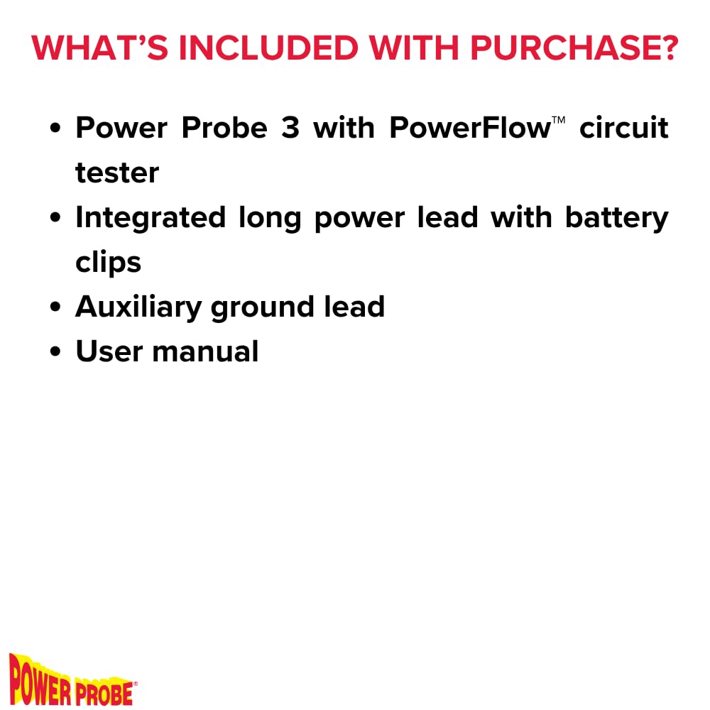 Power Probe 3 PowerFlow PP3PFRED Circuit Tester