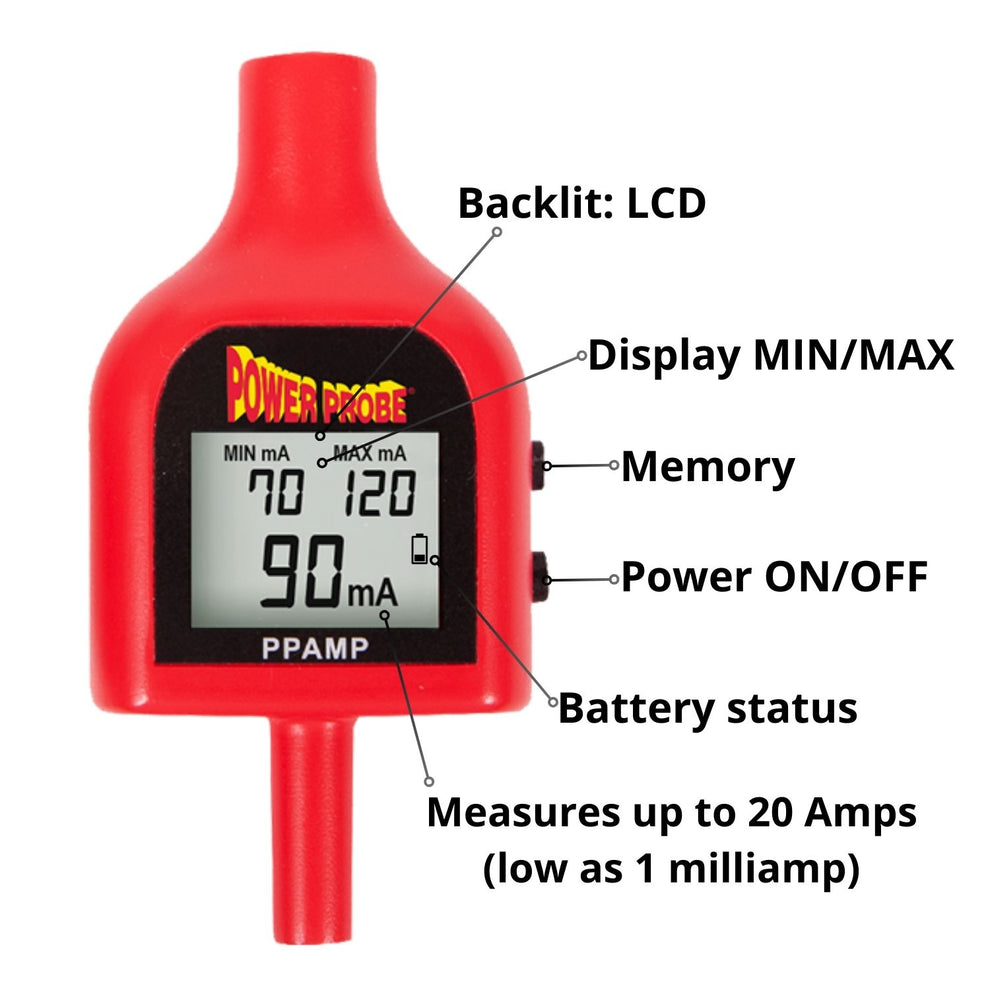 Power Probe TIPS KIT: Amp Tip, PWM Tip, and 5 Volt Adapter