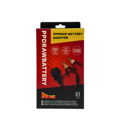 Power Probe PPDRAWBATTERY - OBD2 to Alligator Clamp for PPDRAW