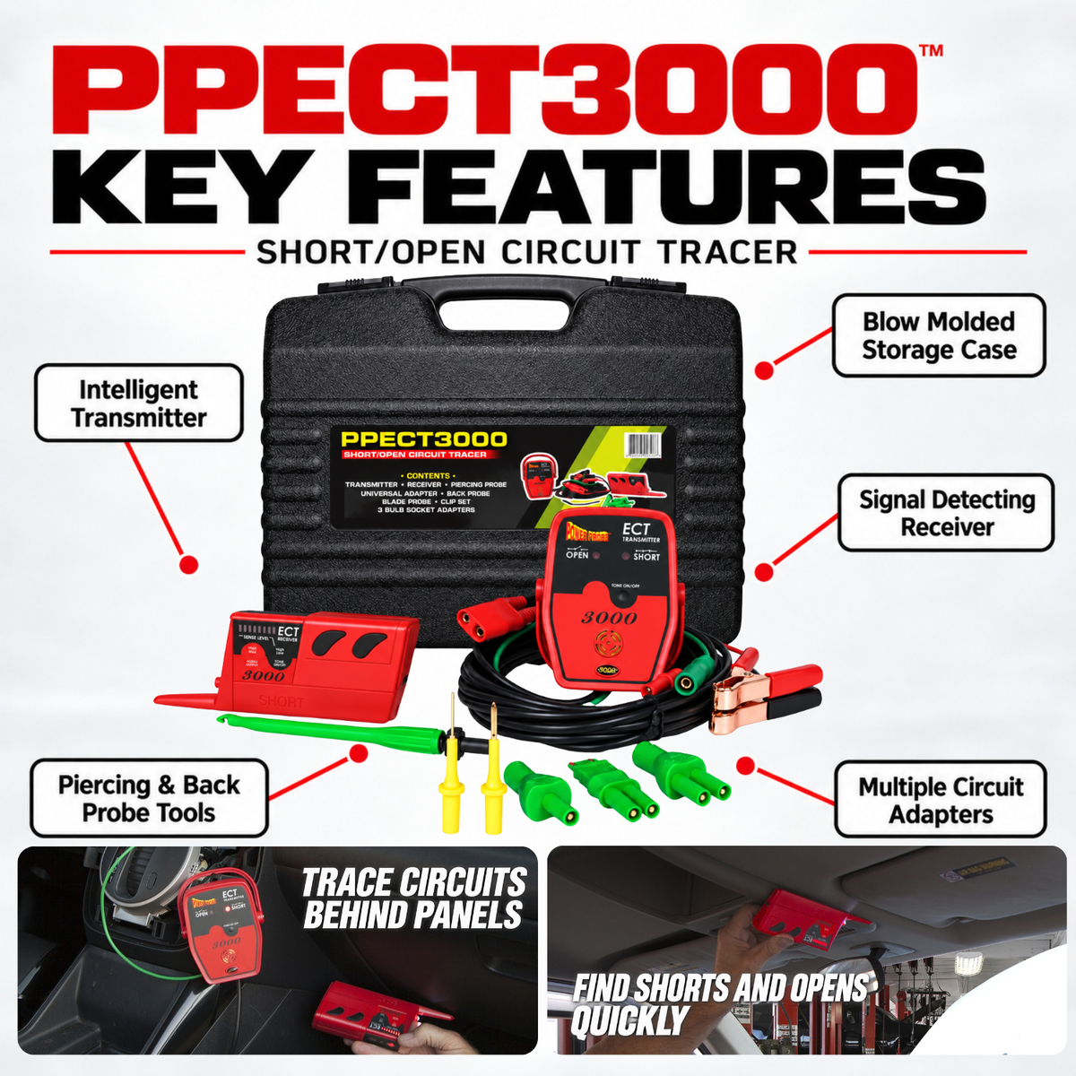 Power Probe PP3+ & PPECT3000 Bundle – Circuit Tester + Short Circuit Tracer