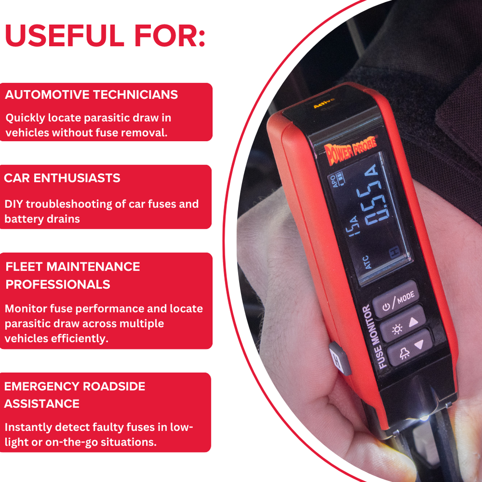 Power Probe Fuse Monitor — In-Circuit Fuse Tester