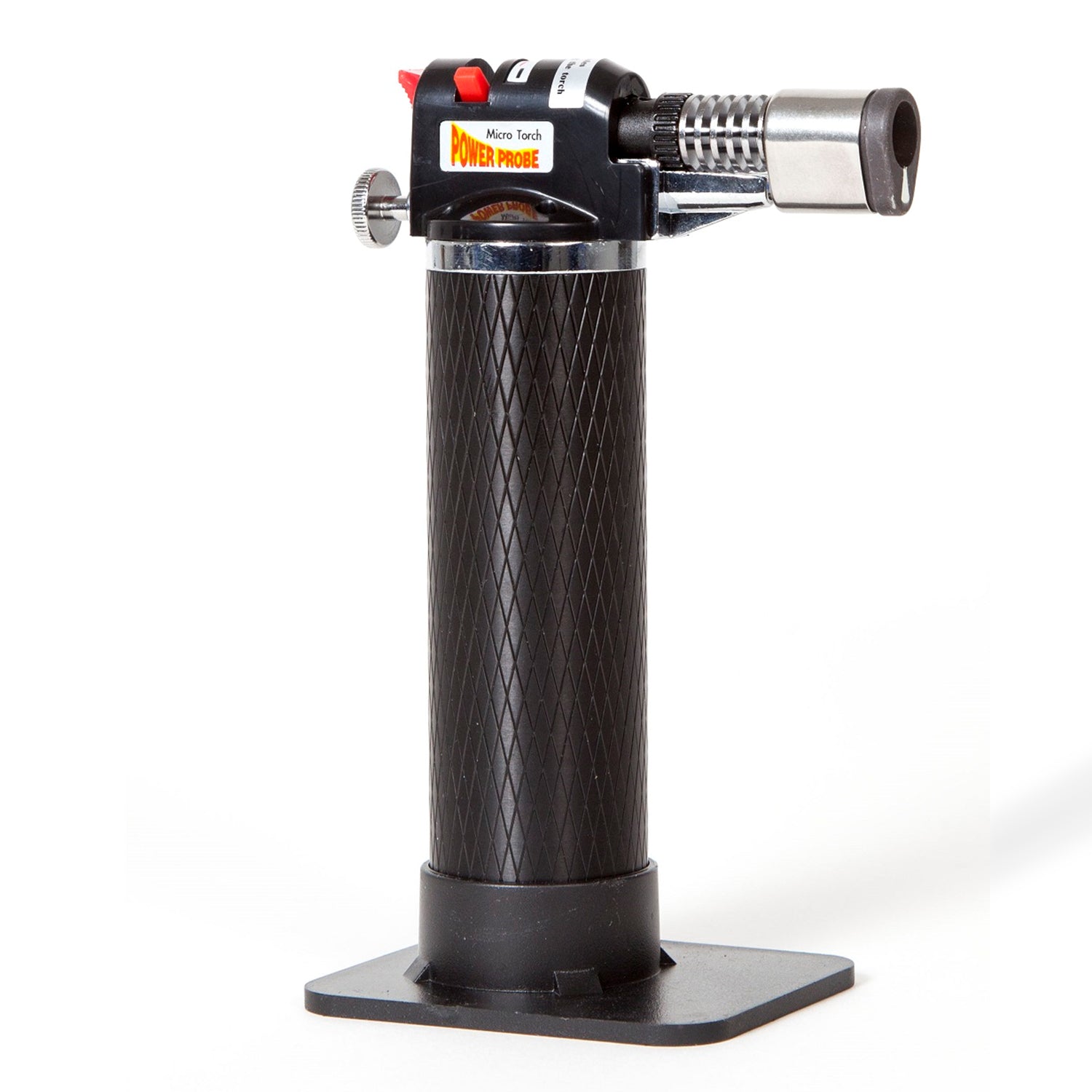 Power Probe Micro Torch, side view showing controls and flame guard