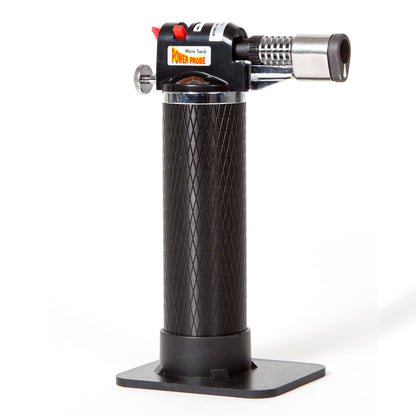 Power Probe Micro Torch, side view showing controls and flame guard