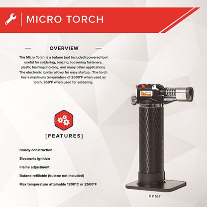Power Probe PPMT Mini Butane Torch