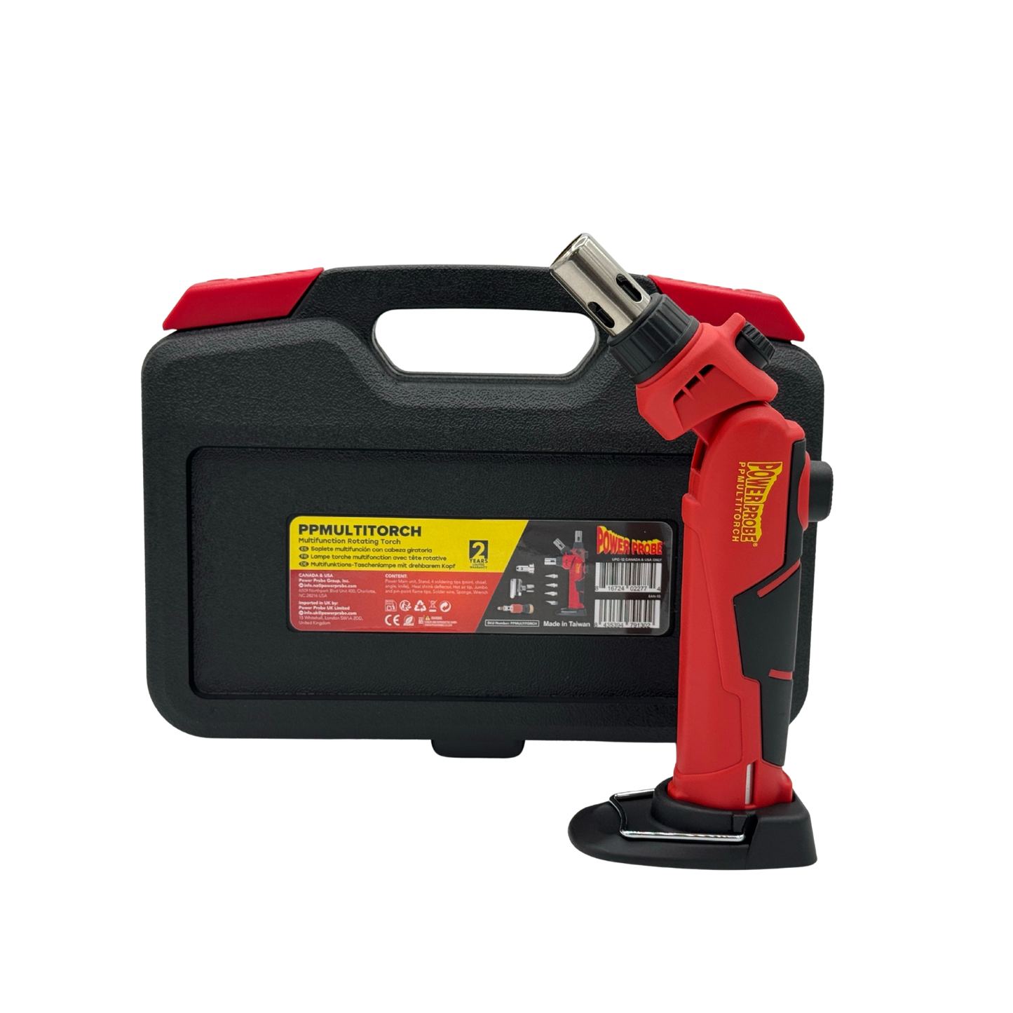 Power Probe PPMULTITORCH Multifunction Rotating Butane Torch