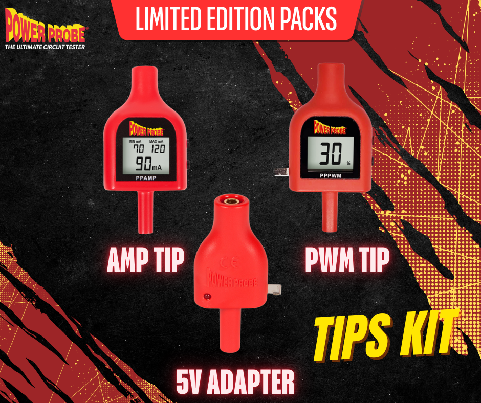 Power Probe Limited Edition Tips Kit – Amp Tip, PWM Tip & 5V Adapter