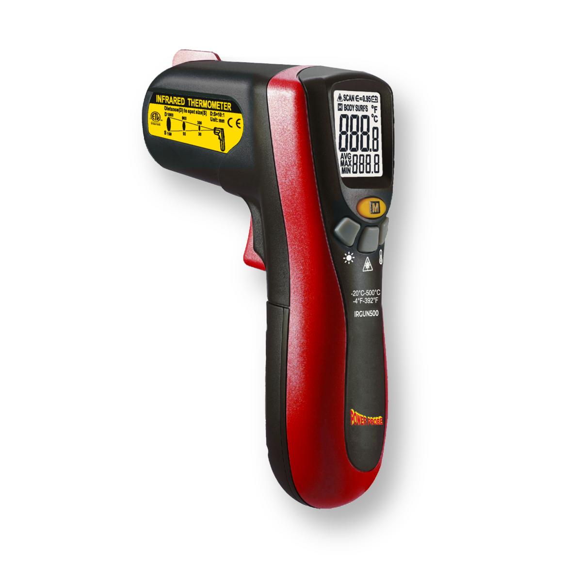 Power Probe PPIRGUN500 Infrared Thermometer for Automotive Temperature Measurement