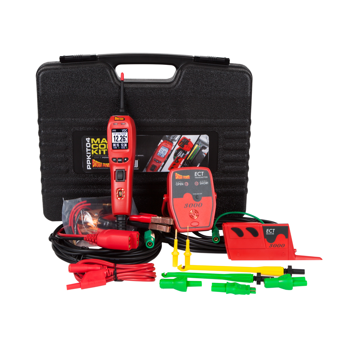 Power Probe 4 Master Combo Kit PPKIT04 contents in hard carry case