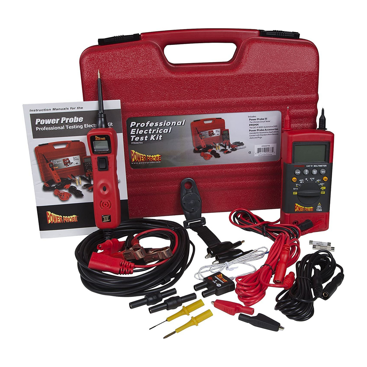 Power Probe PPROKIT01 Kit with PP3 Red Circuit Tester and PPDMM Multimeter
